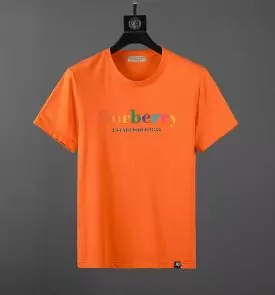 burberry t-shirt sale  england mercerized cotton 107 orange